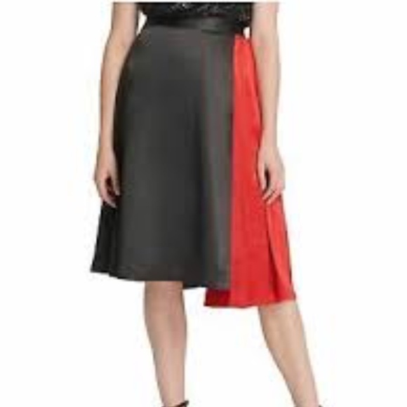 DKNY ASYM PLEATED SKIRT - Picture 2 of 11